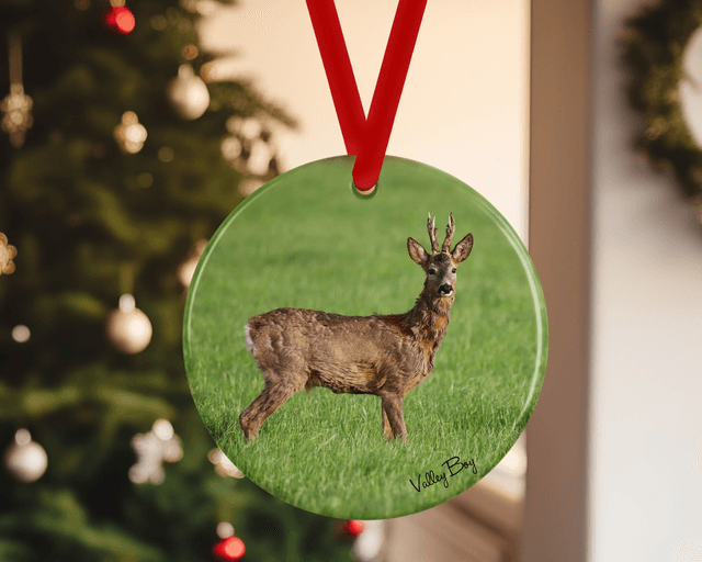 &quot;Handsome Buck&quot; Ceramic Christmas Decoration  