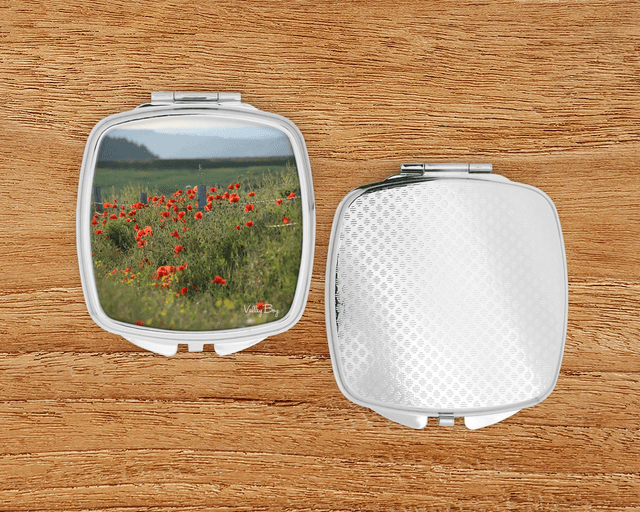 &quot;Poppy Field&quot; Compact Mirror   