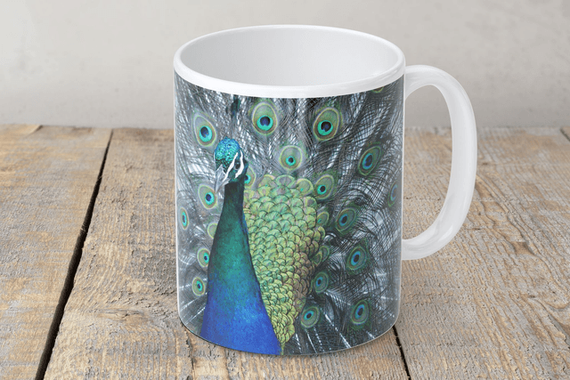 “Stunning Peacock” Mug