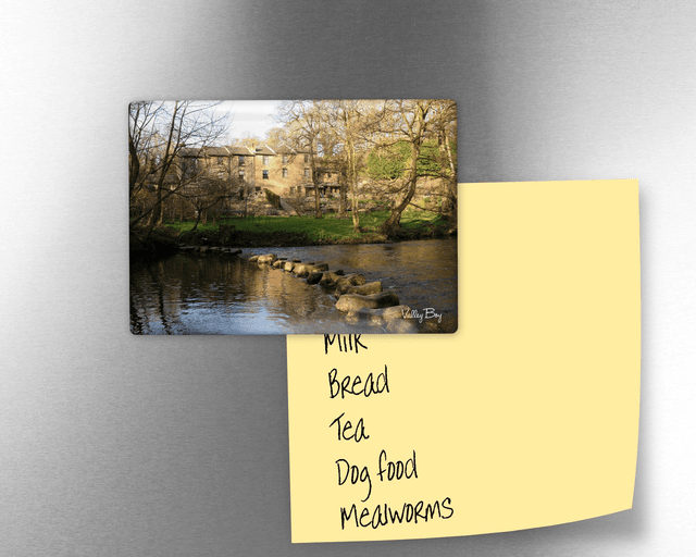 &quot;Stepping Stones at the Tin Mill&quot; Fridge Magnet 