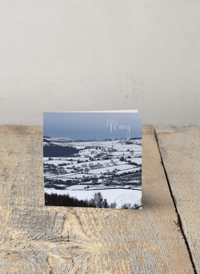 &quot;Snow over Midhopestones&quot; Christmas Card 