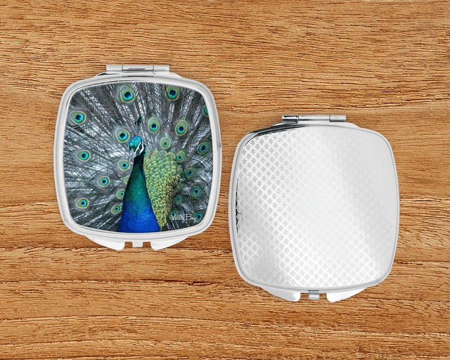 &quot;Stunning Peacock&quot; Compact Mirror  