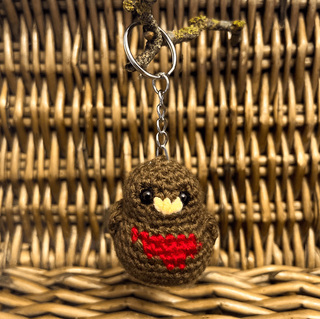 Crochet Keyring  &quot;Robin&quot; 