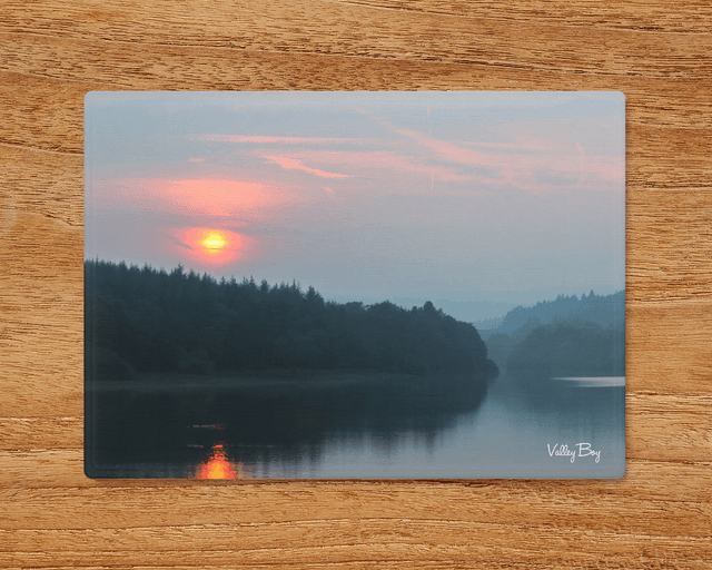 &quot;Sunset at More Hall&quot; Glass Worktop Saver